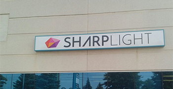 sharp light outdoor sign board