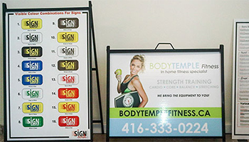 Custom A-Frame Sign Board For Events In Vaughan, ON