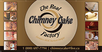 vinyl banner for chimney cake