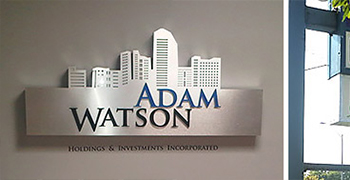 Custom Illuminated Sign For ADAM
