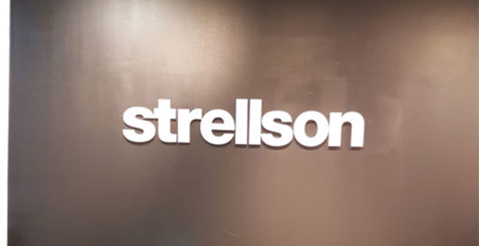 Custom Wall Letters for Strellson in Concord, ON