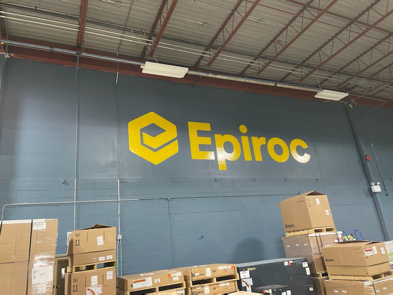 Epiroc Custom Vinyl Wall Decals Made in Vaughan, ON
