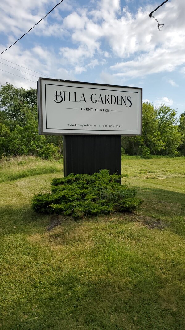 Bella Gardens Custom Pylon Sign In Toronto, ON - Sign Source Solution