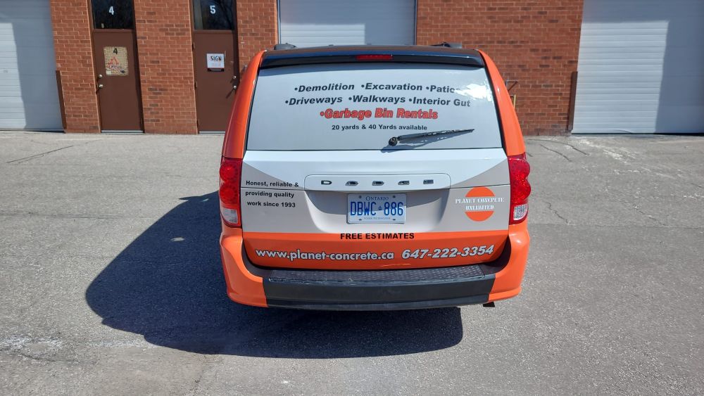 Commercial Van Wraps Installation in Ontario