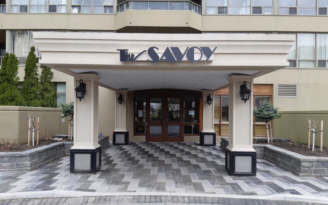 Custom Condominium Front Entrance Sign Ennobles The Savoy