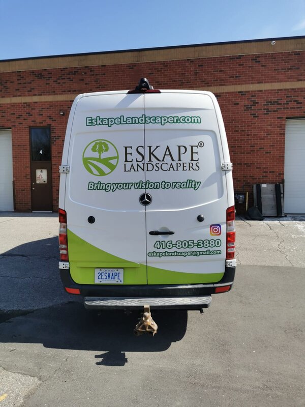 Custom Van Wrap For Eskape Landscapers In Toronto, ON - Sign Source Solution