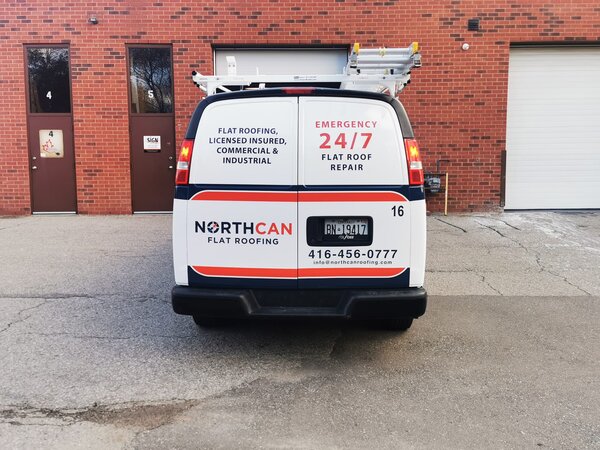Custom Van Wrap For Northcan Roofing In Toronto, ON - Sign Source Solution