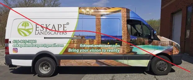 Eskape Landscapers Truck Wraps