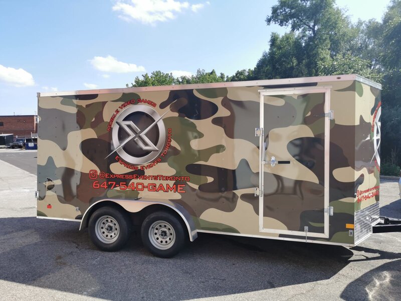 Camouflage Large Vinyl Wraps for Trailer