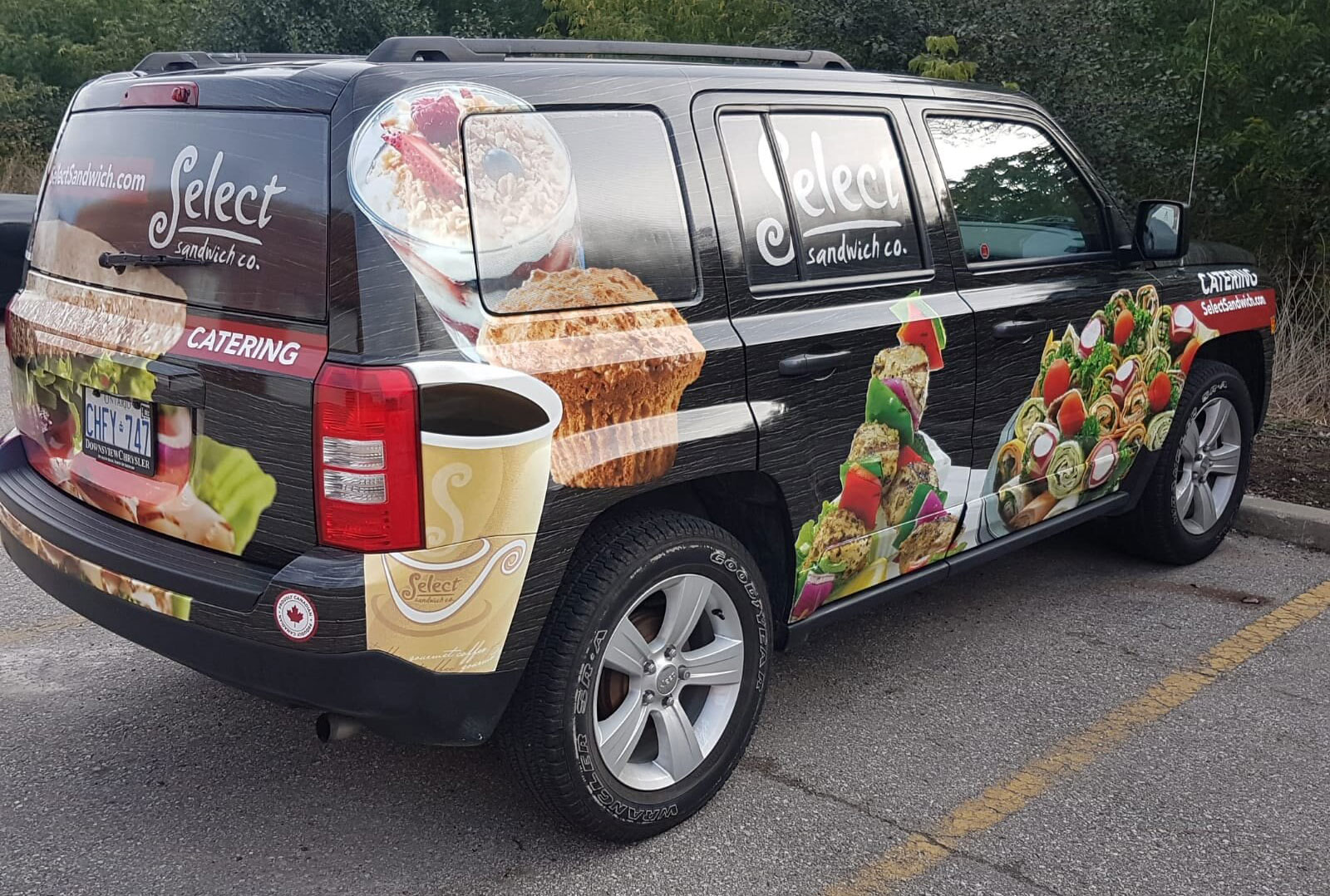Full car wraps for Select Catering in Toronto, ON