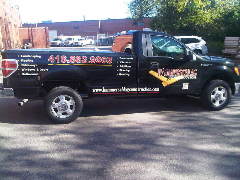 Commercial Vehicle Wraps for Hammerschlag Construction in Toronto, ON
