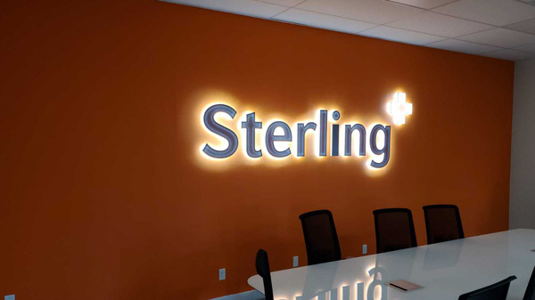Back Lit Wall Lettering For Conference Room