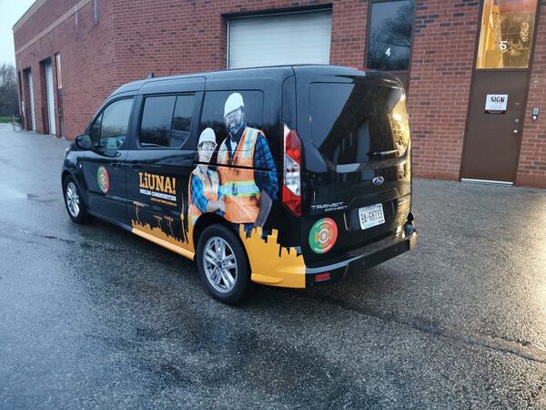 LiUna Builds Communities Custom Vehicle Wrap In Toronto, ON - Sign Source Solution