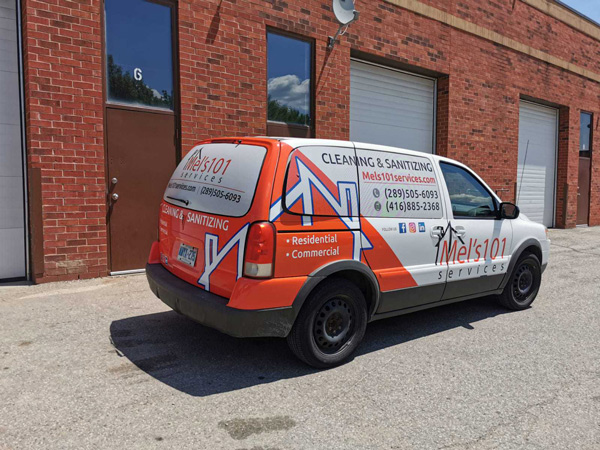 Mels 101 Van Wraps designed and installed by Sign Source Solution