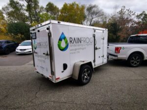 Rainfrog Landscaping & Irrigation Custom Trailer Decals In Vaughan, ON - Sign Source Solution