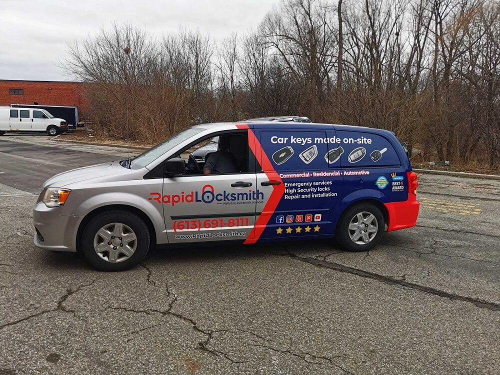 vehicle vinyl wrap and lettering