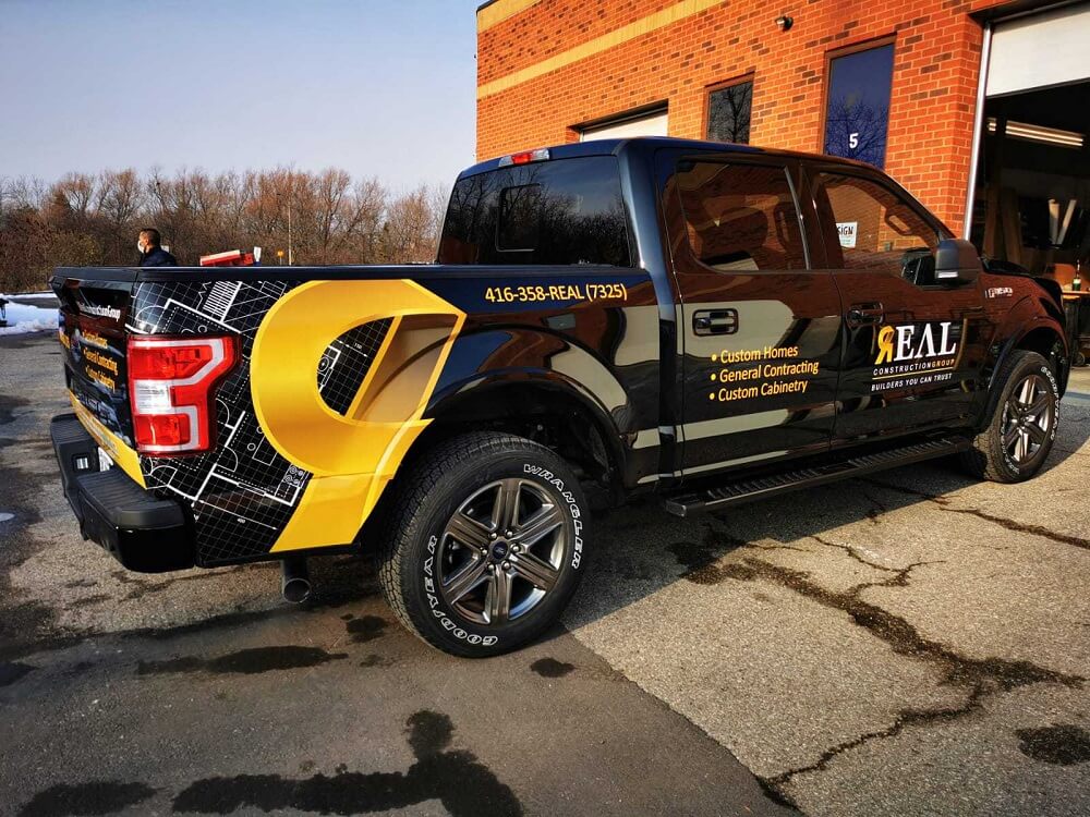 pick-up truck commercial wrap