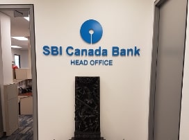 SBI Canada Lettering for Bank Lobby