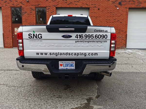 SNG Landscaping Truck Wrap In Toronto, ON - Sign Source Solution