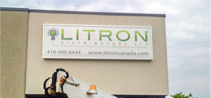 Litron outdoor signs