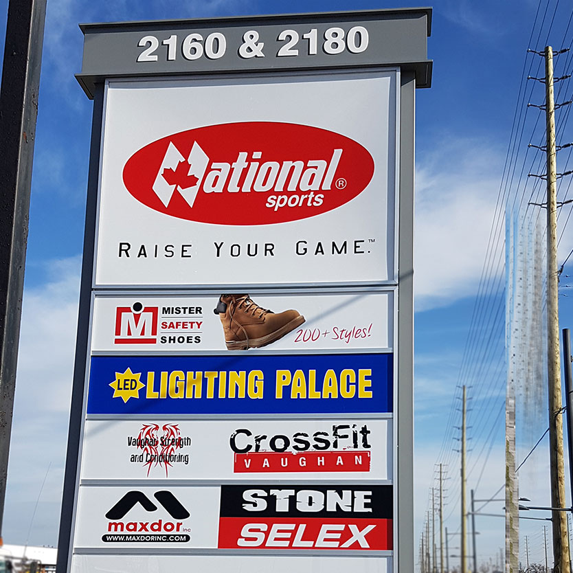 SignSourceSolution-pylon sign on Hwy7