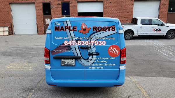Vinyl Car Wraps for The Maple Roots in Toronto, ON