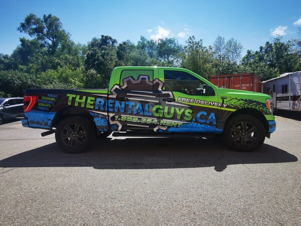 The Rental Guys Custom Truck Wrap In Toronto, ON - Sign Source Solution