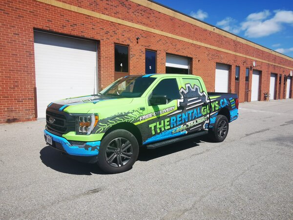 The Rental Guys Truck Wrap In Toronto, ON - Sign Source Solution