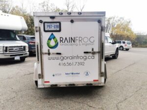 Trailer Decals For Rainfrog Landscaping & Irrigation In Concord, ON - Sign Source Solution