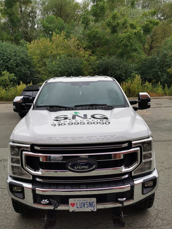 Truck Wrap For SNG Landscaping In Toronto, ON - Sign Source Solution
