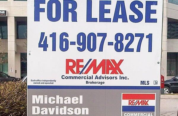 for lease property sign
