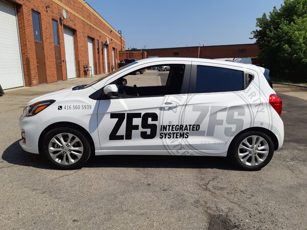 ZFS Integrated Systems Custom Car Wrap In Toronto, ON - Sign Source Solution