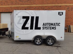 Vinyl Trailer Wraps for ZIL Automatic Systems in Concord, ON