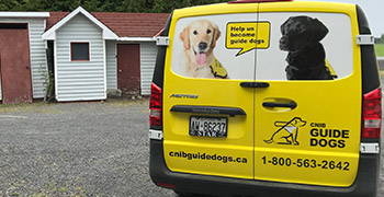 Guide dogs van wraps graphics