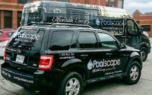 Poolscape car wraps and graphics in Toronto, ON